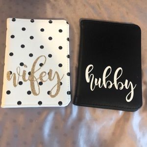 Hubby & Wifey Passport Wallets